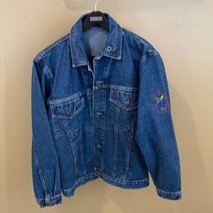 Commemorative US Team 1998 Nagano Olympic jean jacket. Size M